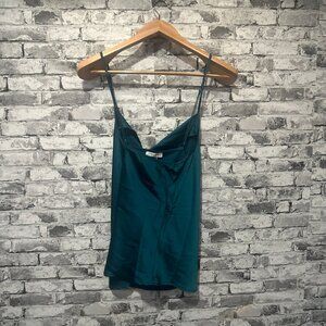NWT EKOUAER Teal Spaghetti Strap Tank Top Size XL